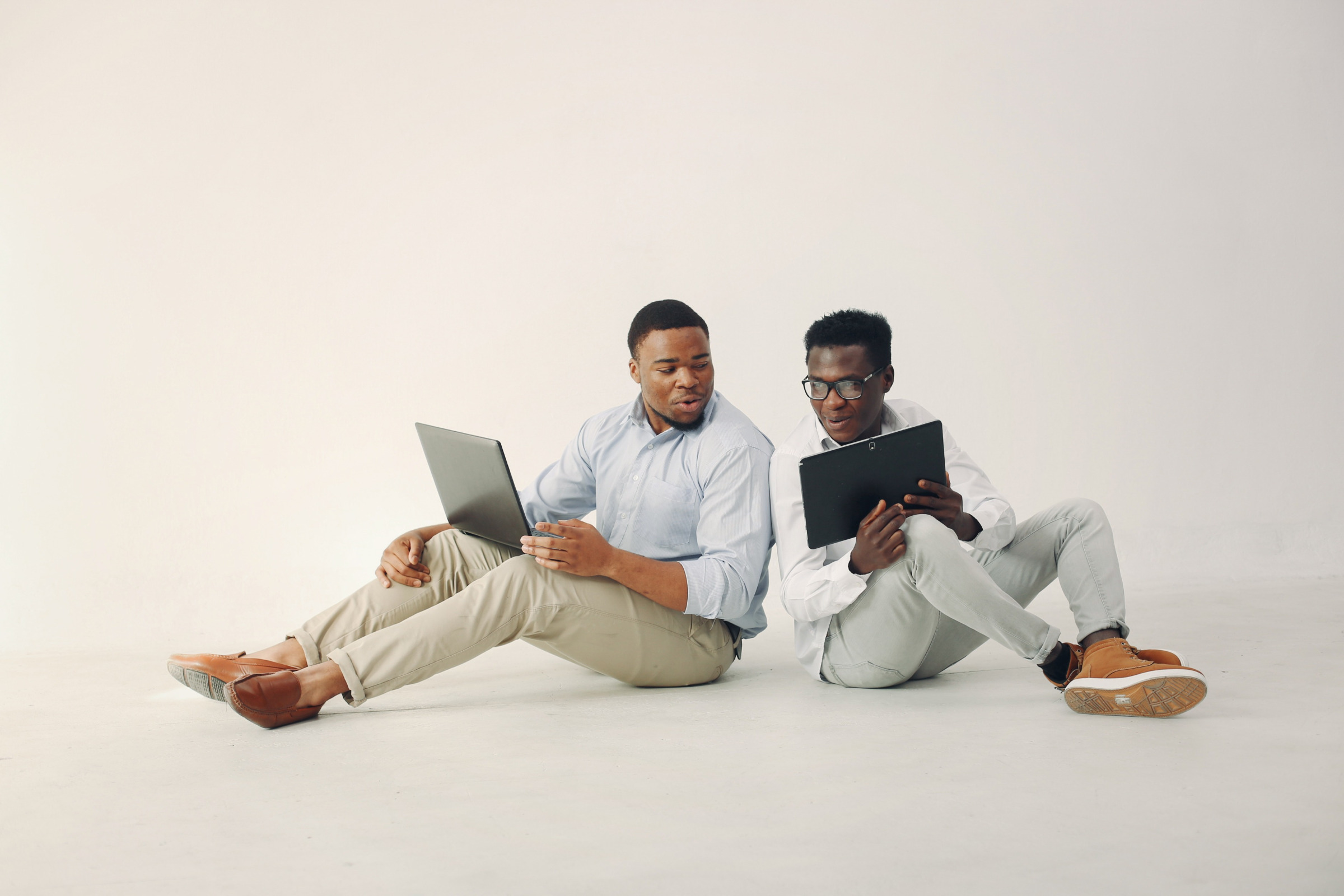 Black African team in an office